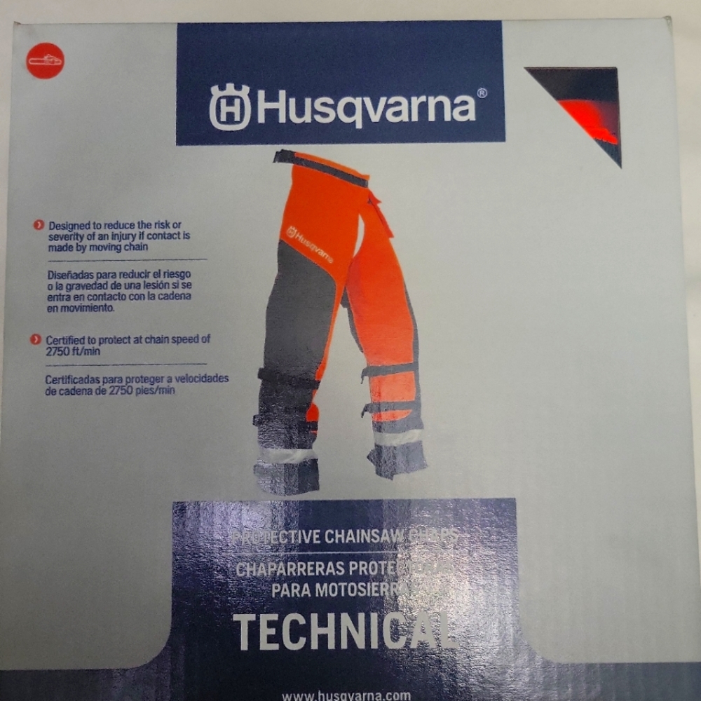 Husqvarna 587160704 36 to 38 inch Technical Apron Wrap Chap - Orange/Gray